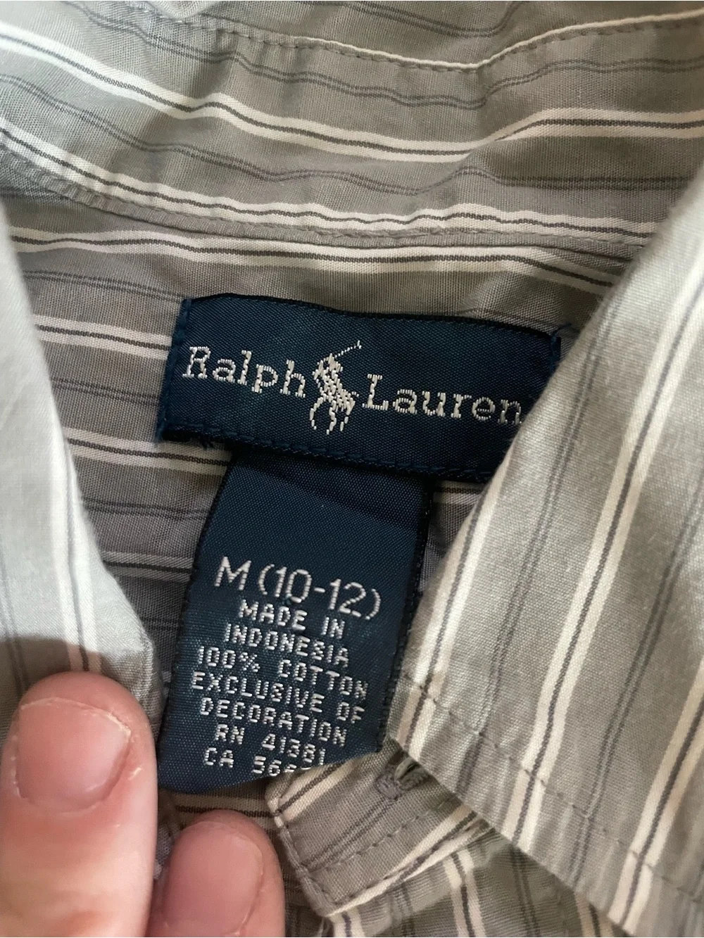 Ralph Lauren Boys size 10-12 Button-Down Shirts (Set of 2) EUC